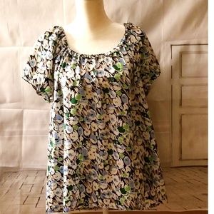 Ann Taylor Loft Cap Sleeve Blouse